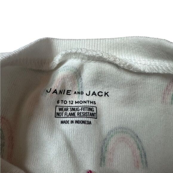 NWT Janie and Jack Zipper Rainbow Sleeper (6-12 Months) - Picture 3 of 7